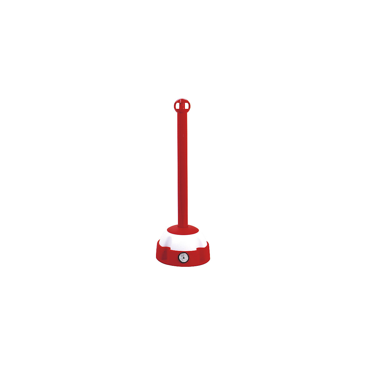 Hi-Vis chain post, for indoor and outdoor use, red / white-4