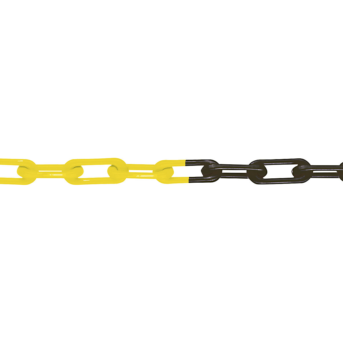 Nylon chain, MNK quality standard 6, band length 50 m, black/yellow-2