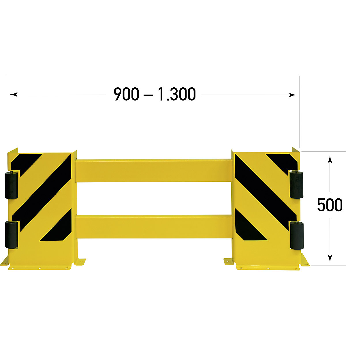 BLACK BULL shelving unit crash protection rails B (Product illustration 4)-3