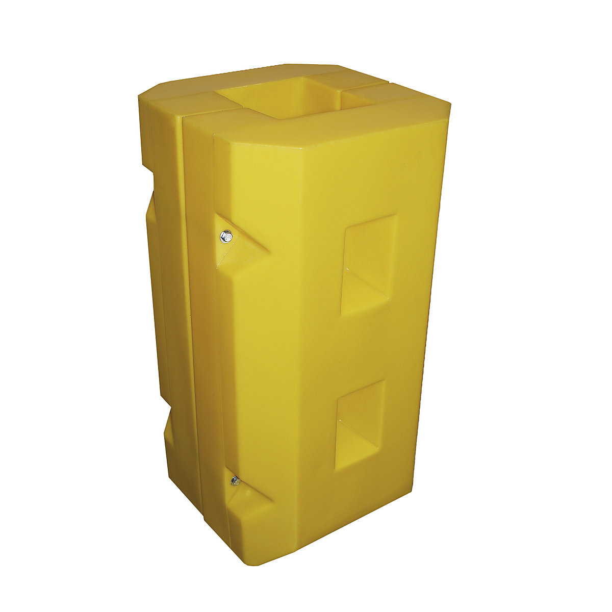 Column and post guard, made of polyethylene, yellow, LxWxH 515 x 450 x 945 mm, internal dimension 215 x 235 mm-5