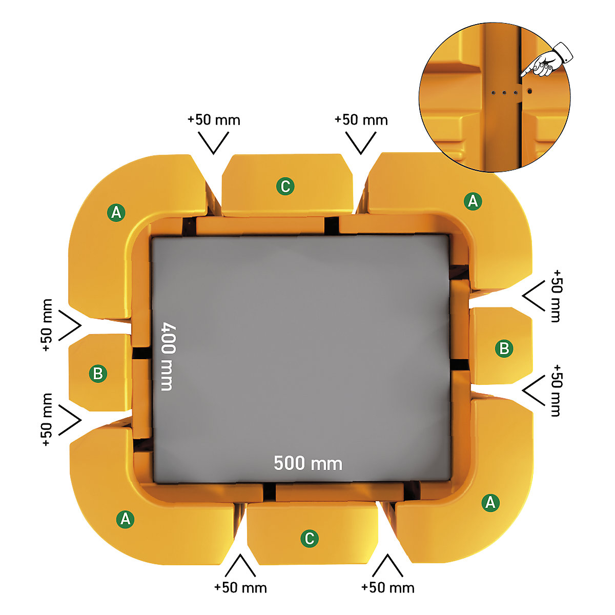 Column protection Supreme – Ampere Rack Mammut (Product illustration 7)-6
