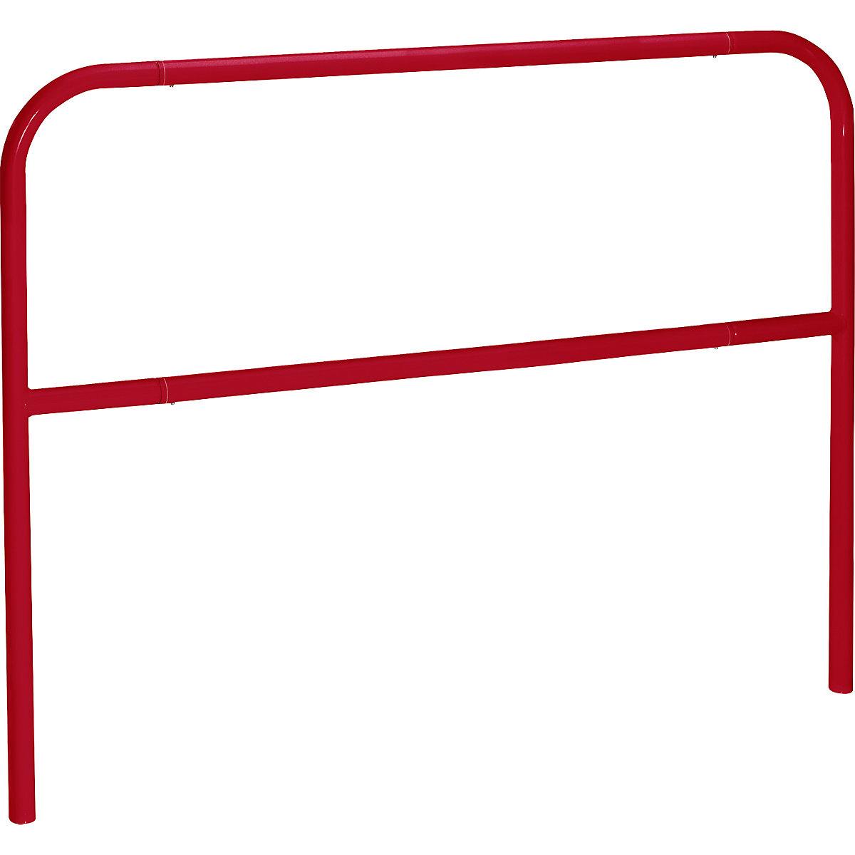 Crash protection bar, for setting in concrete, width 1500 mm, flame red-10