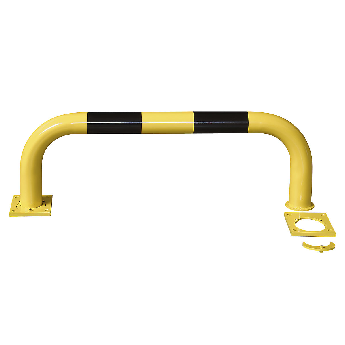 Crash protection bar, removable, black / yellow, HxW 350 x 1000 mm-4