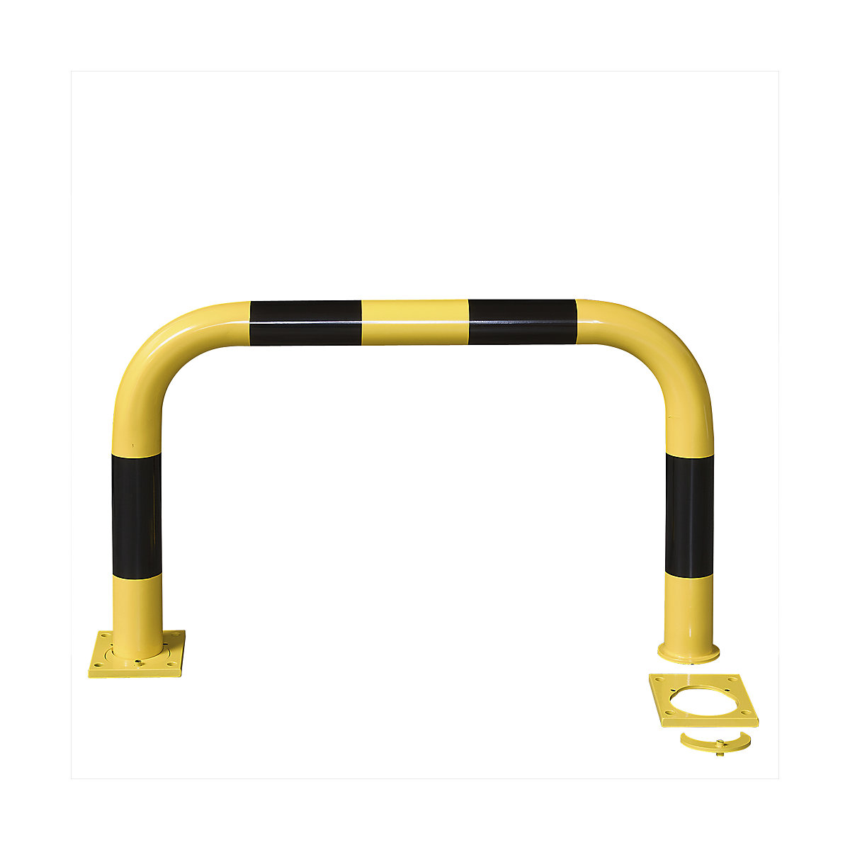 Crash protection bar, removable, black / yellow, HxW 600 x 1000 mm-3