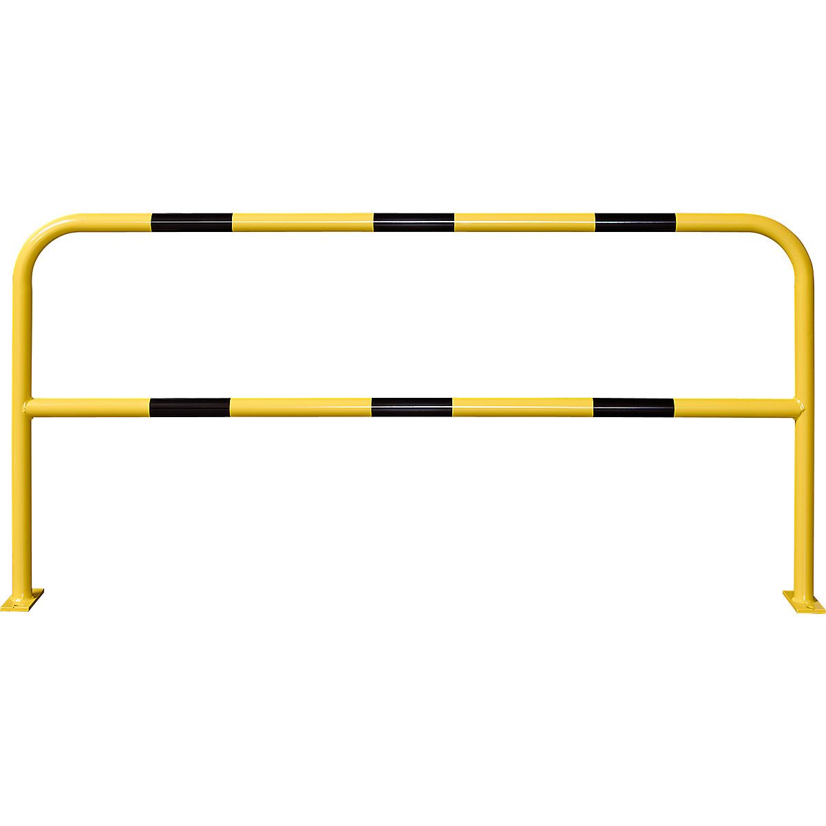 Crash protection bar, round tubing 48/2 mm, for bolting in place, width 2000 mm, plastic coated-5