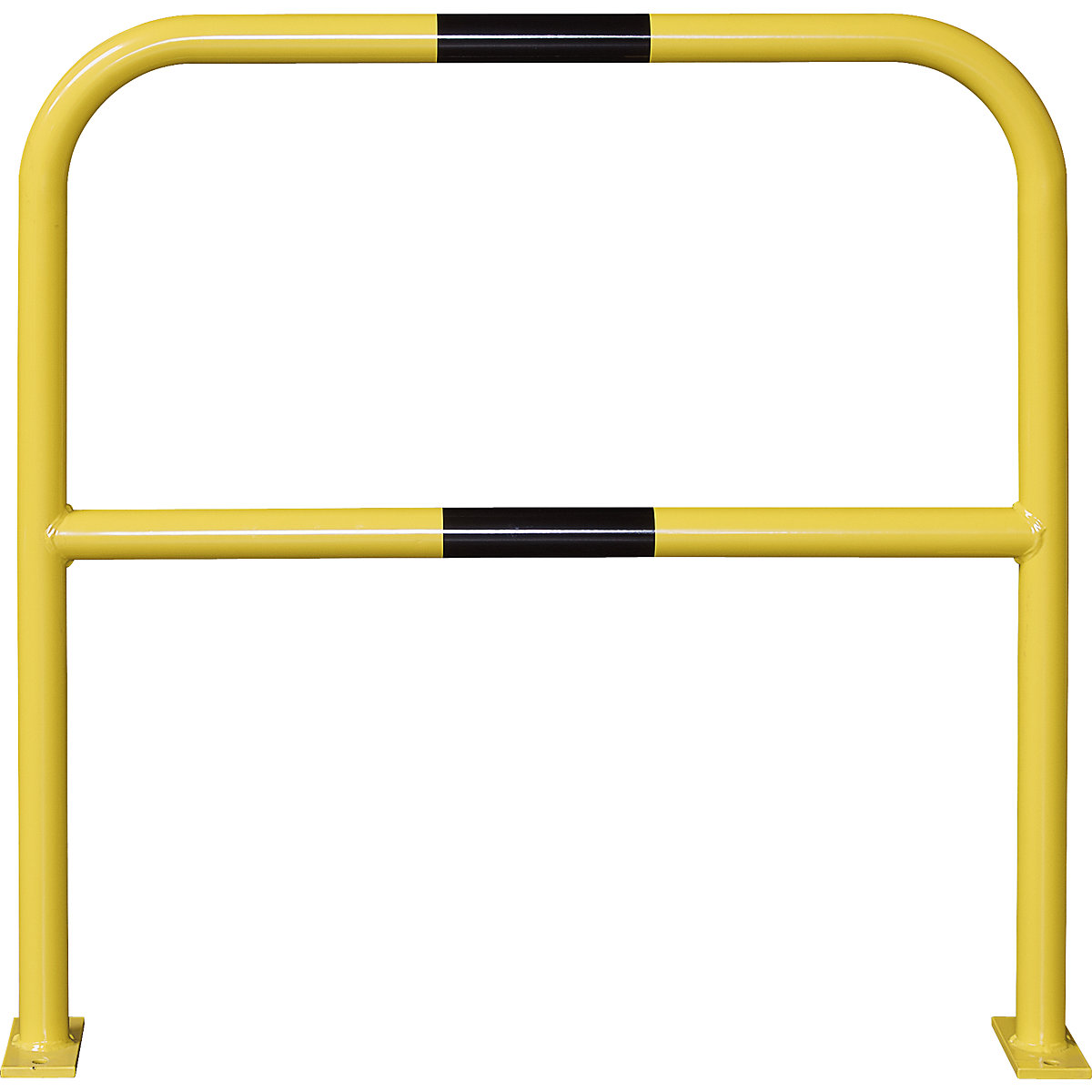 Crash protection bar, round tubing 48/2 mm, for bolting in place, width 1000 mm, plastic coated-8