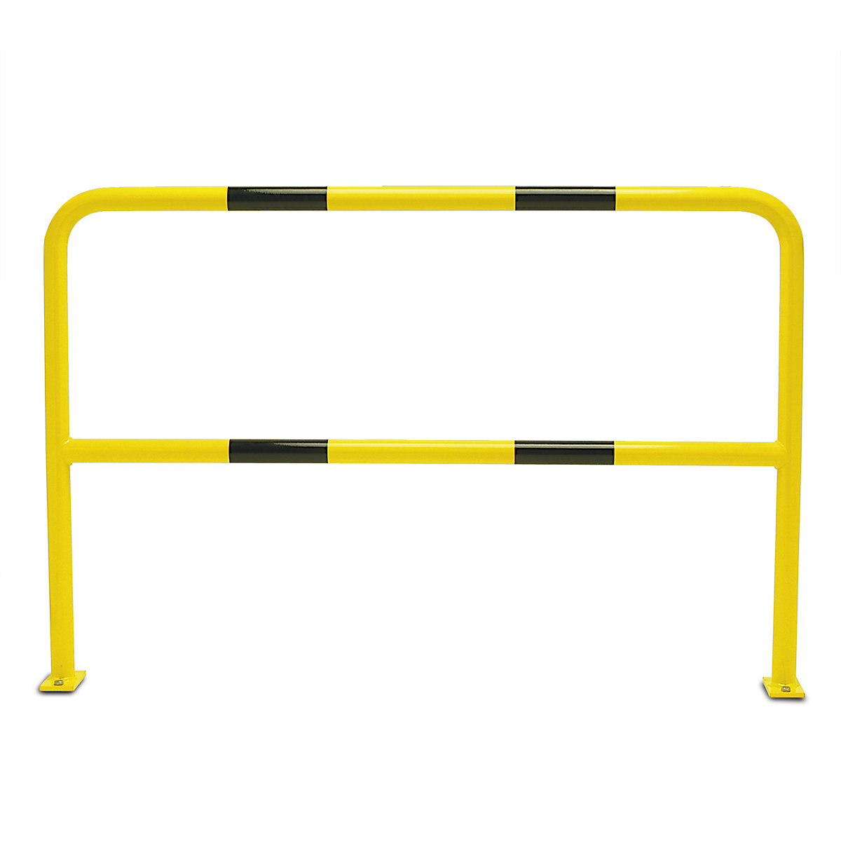 Crash protection bar, round tubing 48/2 mm, for bolting in place, width 1500 mm, plastic coated-4