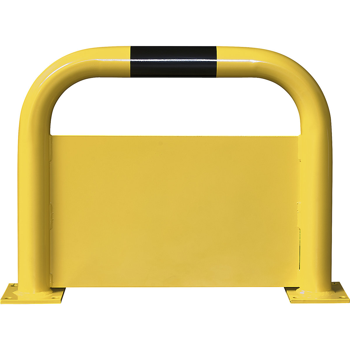 Crash protection bar with forklift guard