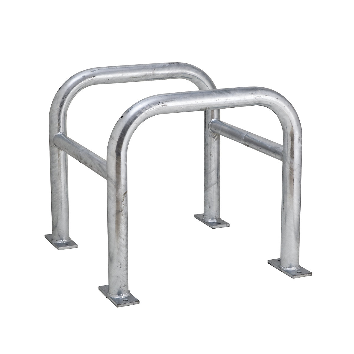 Crash protection for posts, zinc plated, HxWxD 600 x 620 x 620 mm