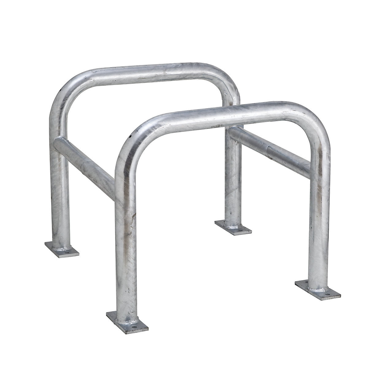 Crash protection for posts, zinc plated, HxWxD 600 x 720 x 720 mm-2