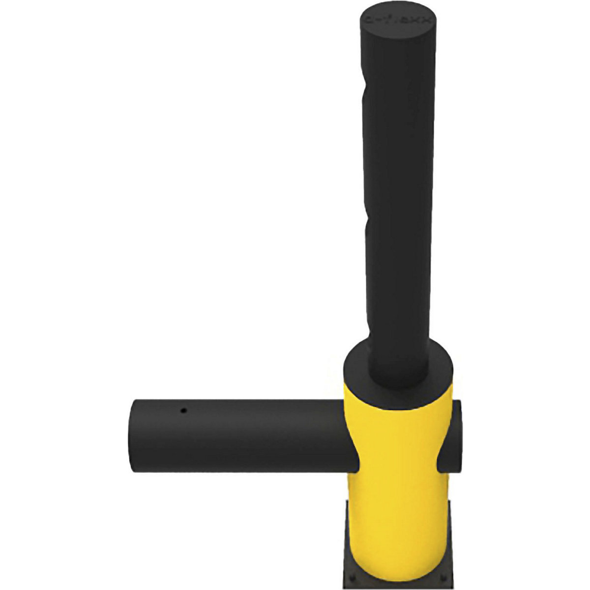 ECHO traffic barrier, made of flexible plastic, end posts