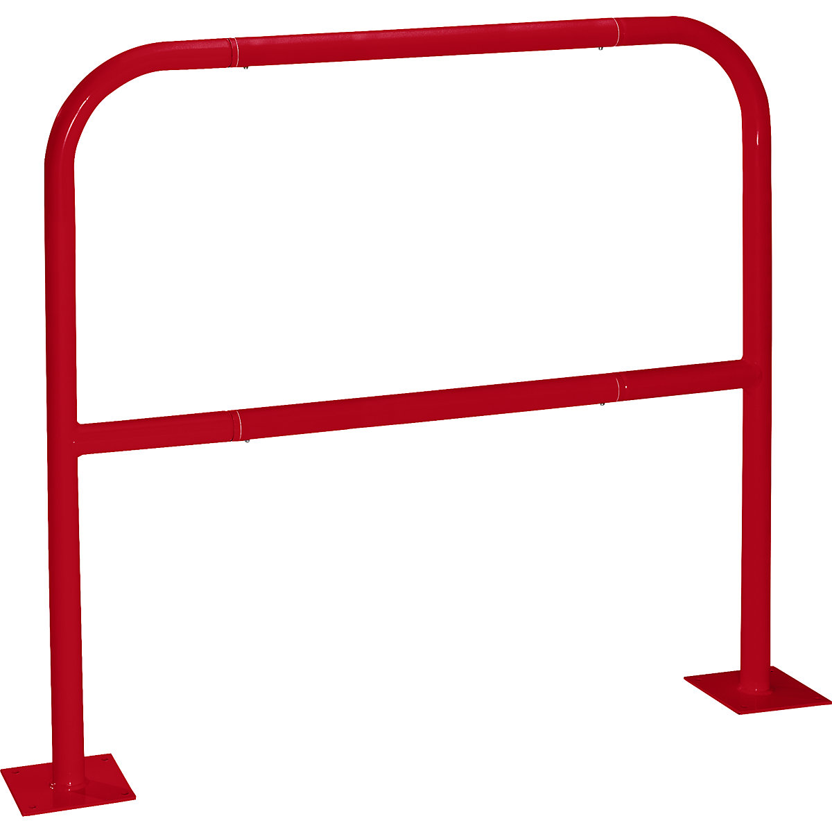 Safety rail for danger zones, to bolt in place, flame red RAL 3000, width 1000 mm-15