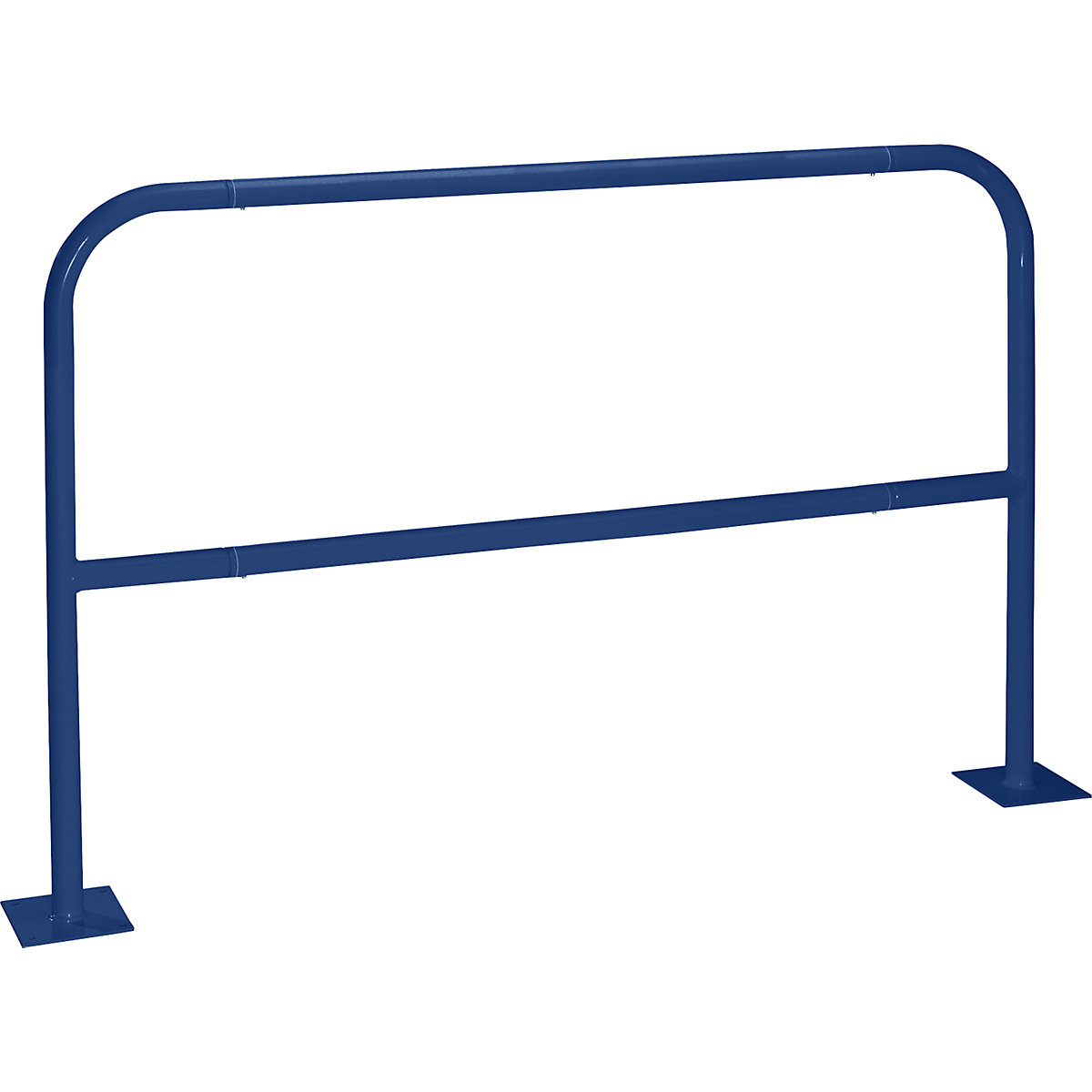 Safety rail for danger zones, to bolt in place, cobalt blue RAL 5013, width 1500 mm-16