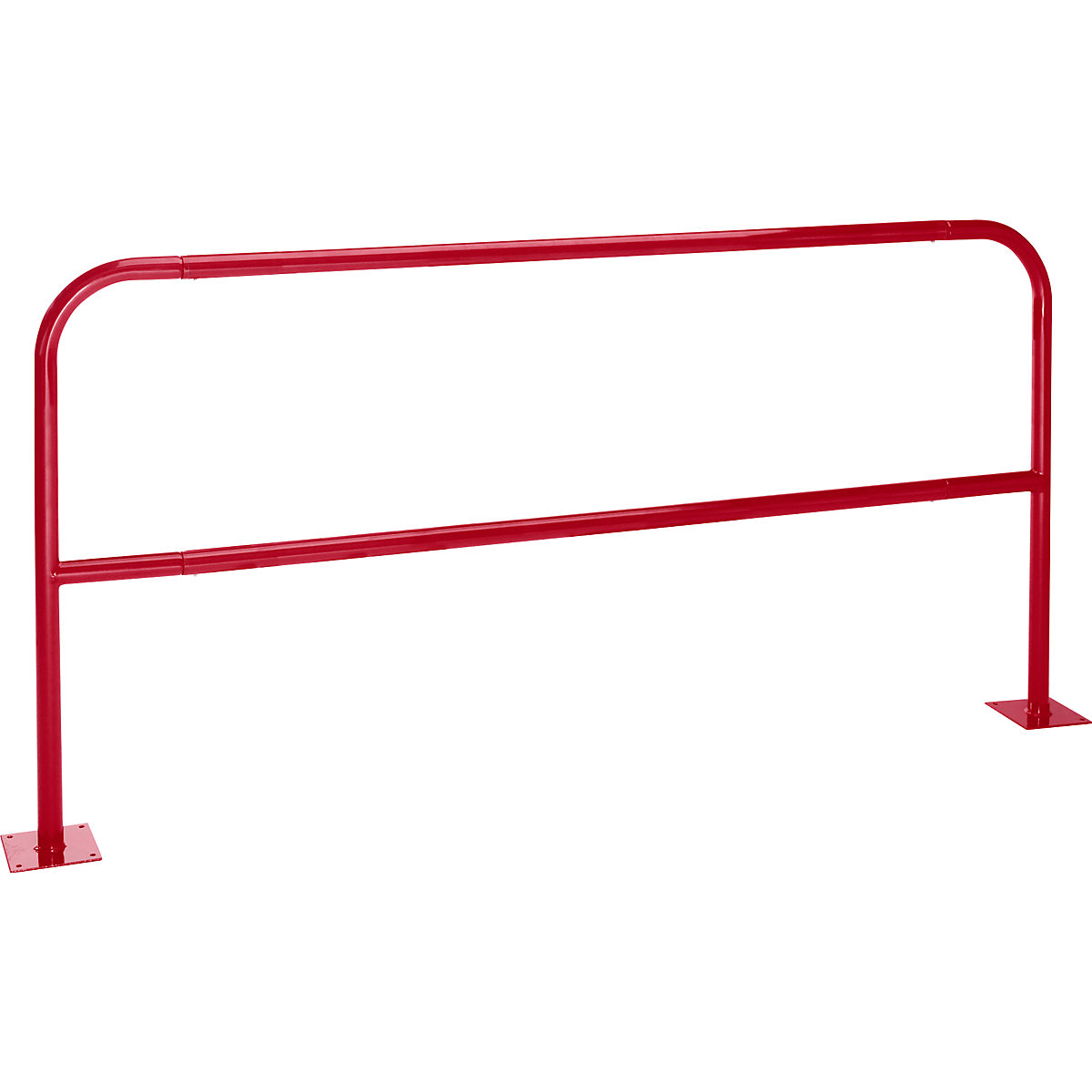 Safety rail for danger zones, to bolt in place, flame red RAL 3000, width 2000 mm-17