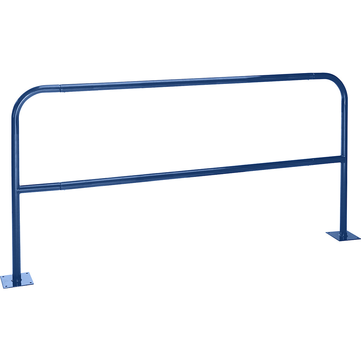 Safety rail for danger zones, to bolt in place, cobalt blue RAL 5013, width 2000 mm-14
