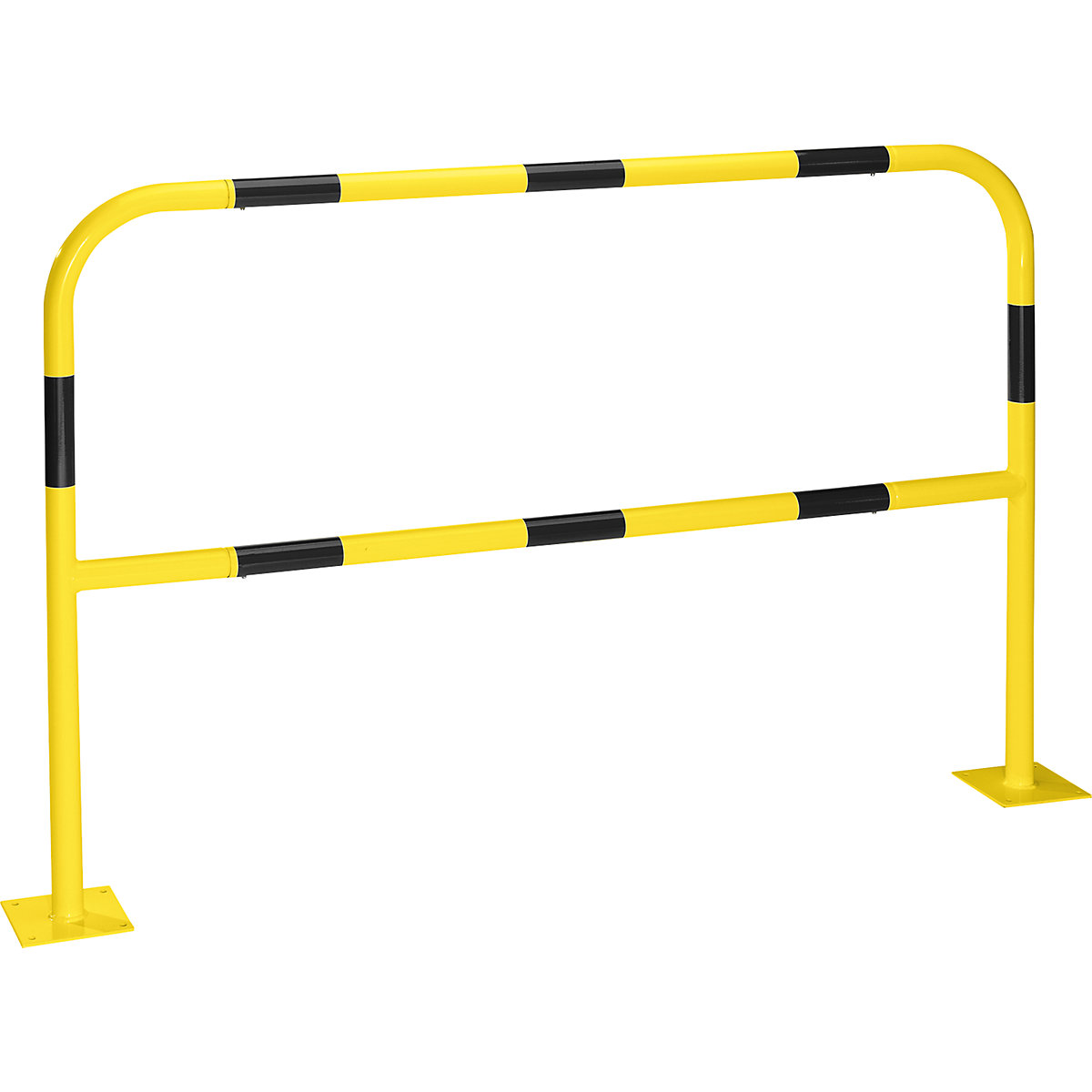 Safety rail for danger zones, to bolt in place, yellow / black, width 1500 mm-8