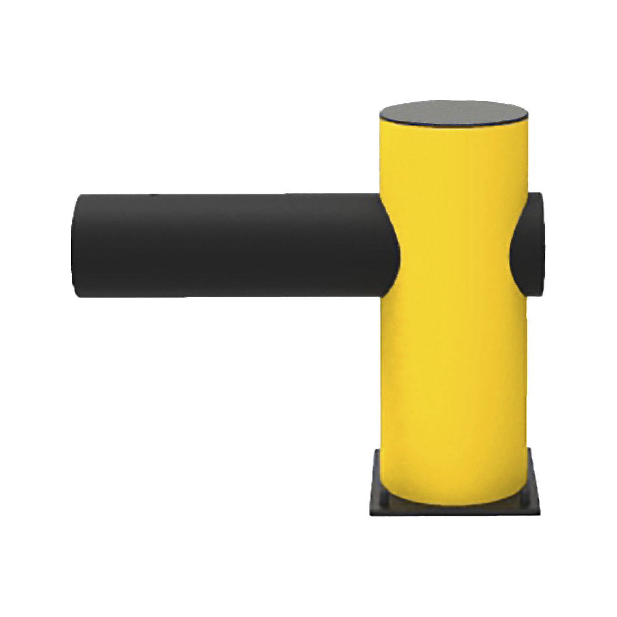 Traffic barrier, CHARLIE, made of flexible plastic, end posts