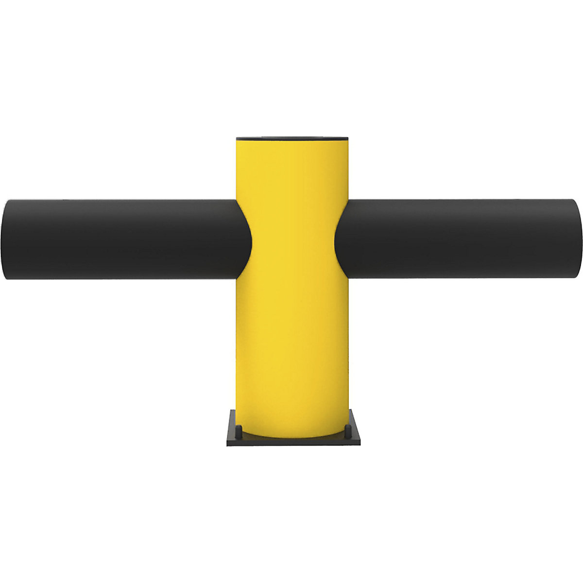 Traffic barrier, CHARLIE, made of flexible plastic, centre posts