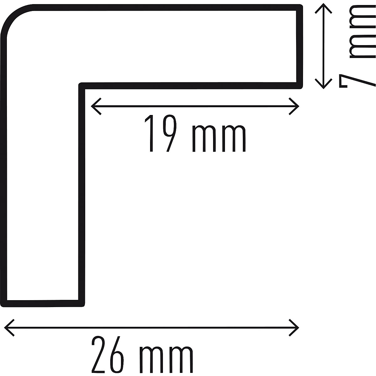 Corner protection profile – DURABLE (Product illustration 2)-1