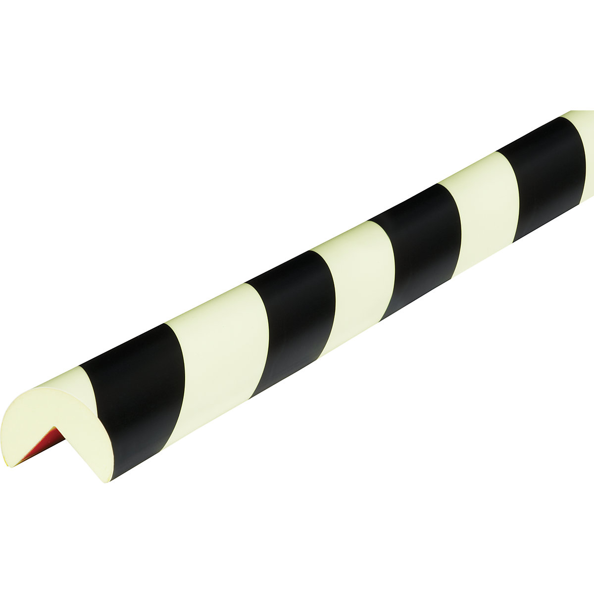 Knuffi® corner protection – SHG, type A, 1 m piece, black / long-lasting fluorescent-23