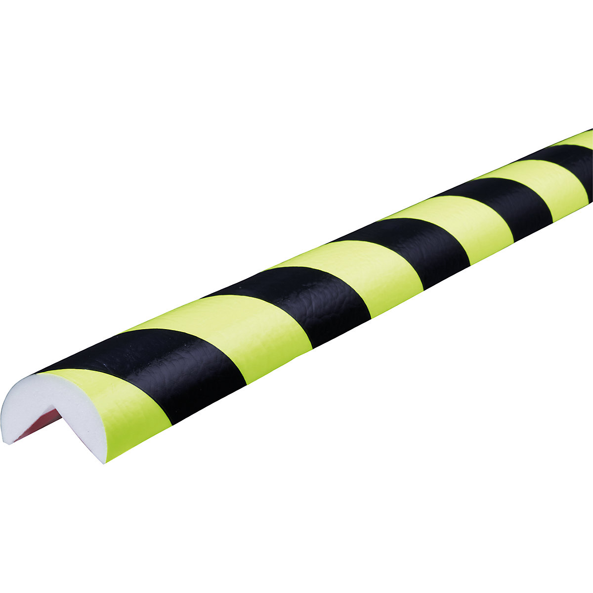 Knuffi® corner protection – SHG, type A, 1 x 50 m roll, black / fluorescent-12