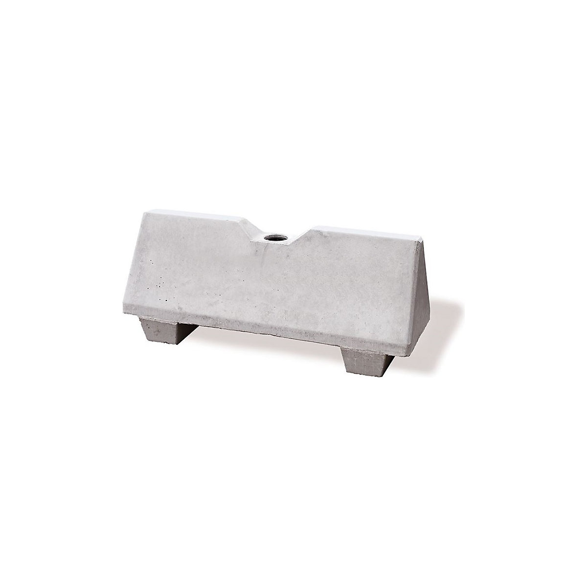 Concrete barrier, LxWxH 1090 x 390 x 465 mm, pack of 2, grey, with hole-2