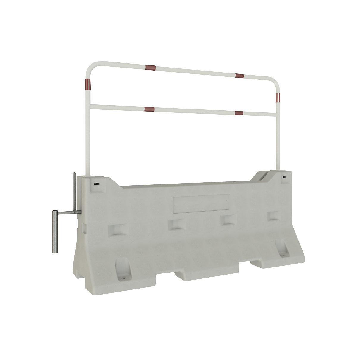 Concrete barrier with safety barrier - Schake