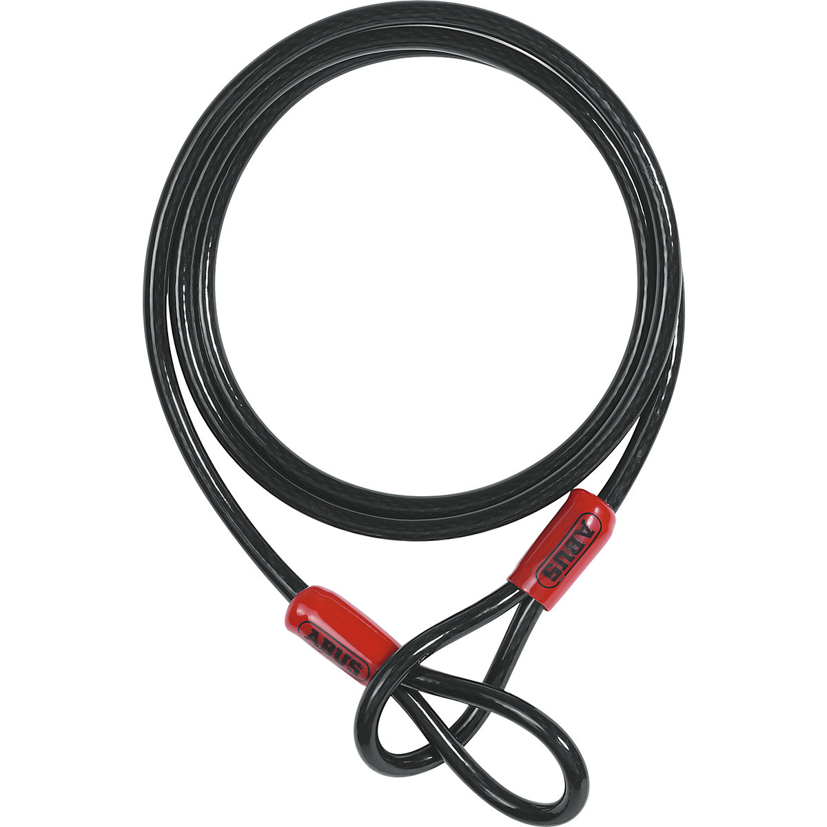 Additional lock cable with looped ends – ABUS, plastic sheathed, length 2000 mm-1