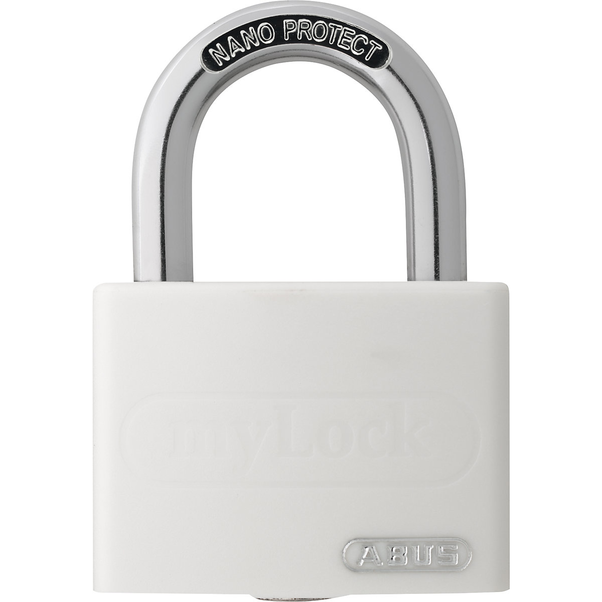 Padlock, can be written on – ABUS, T65AL/40, pack of 12, white-5