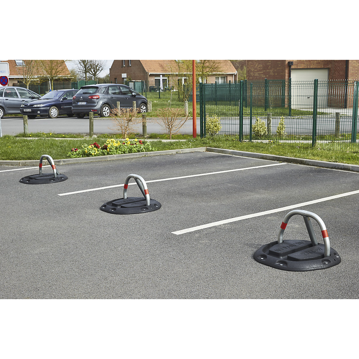 Car park barrier on base – Mottez (Product illustration 7)-6