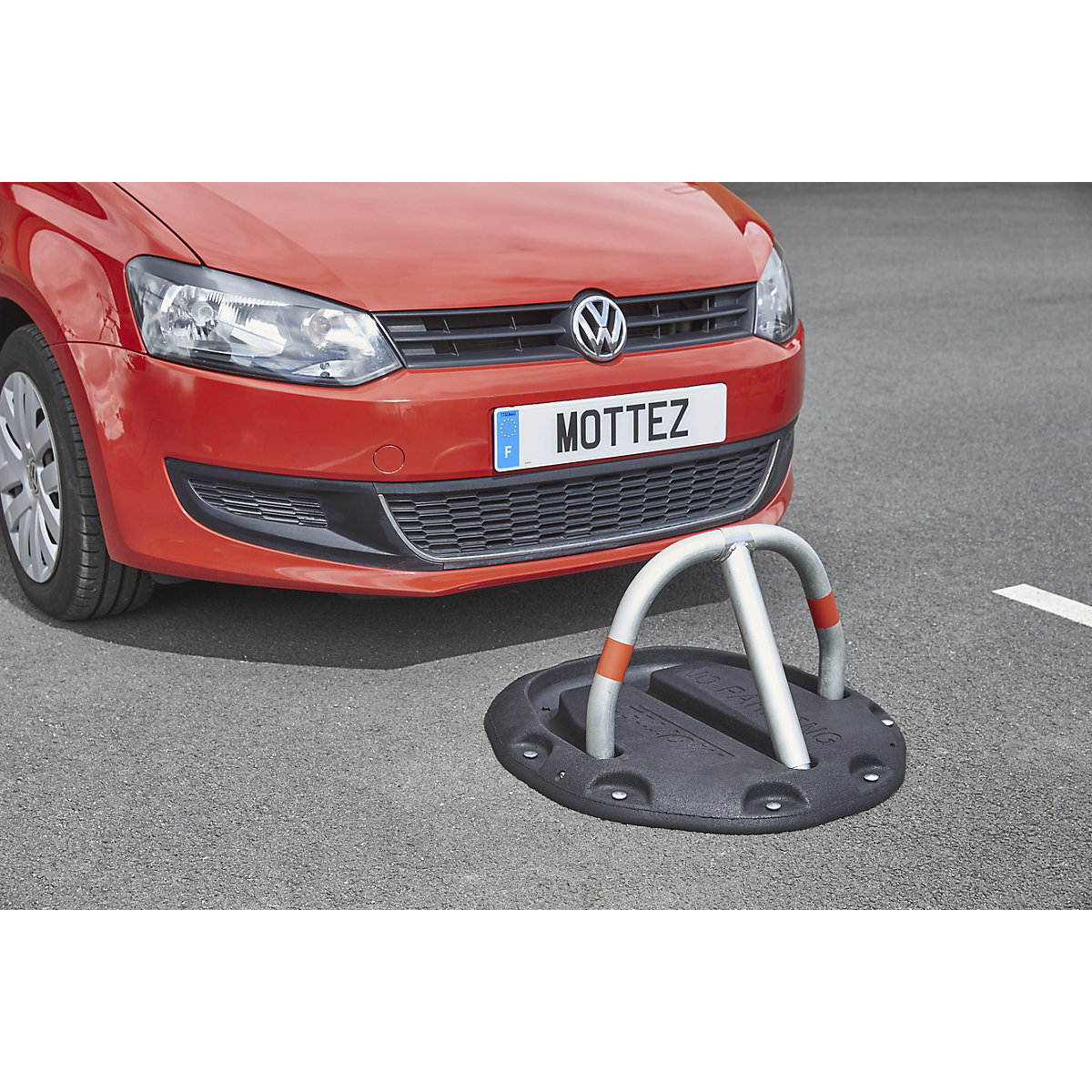 Car park barrier on base – Mottez (Product illustration 8)-7