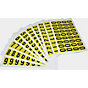self-adhesive numbers 0 – 9, 10 cards