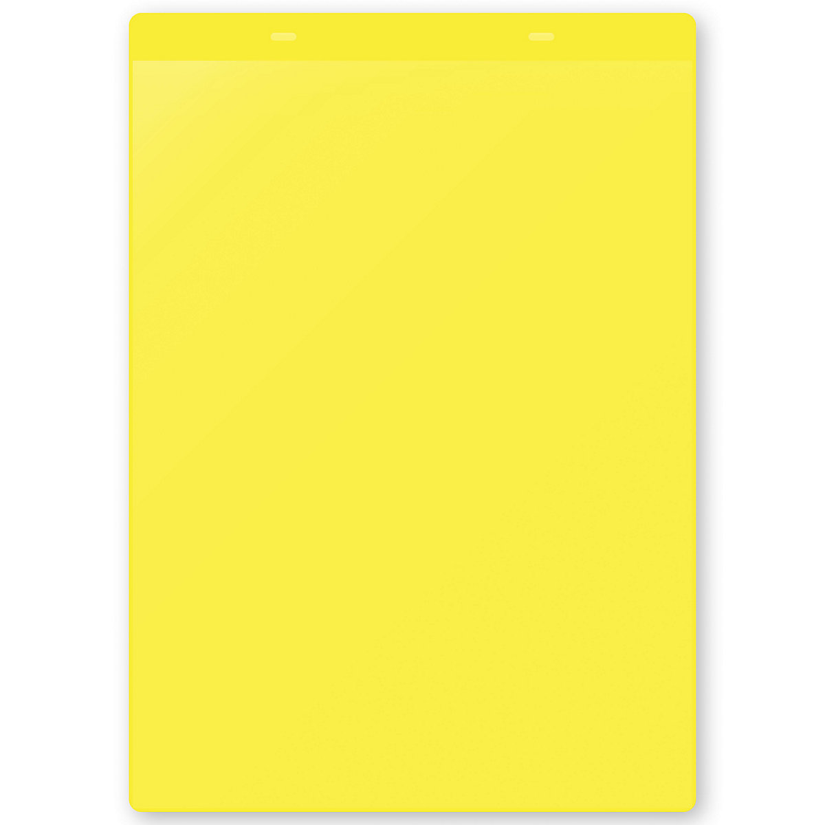 Document pouches with suspension tabs, A4 portrait, pack of 10, yellow-2