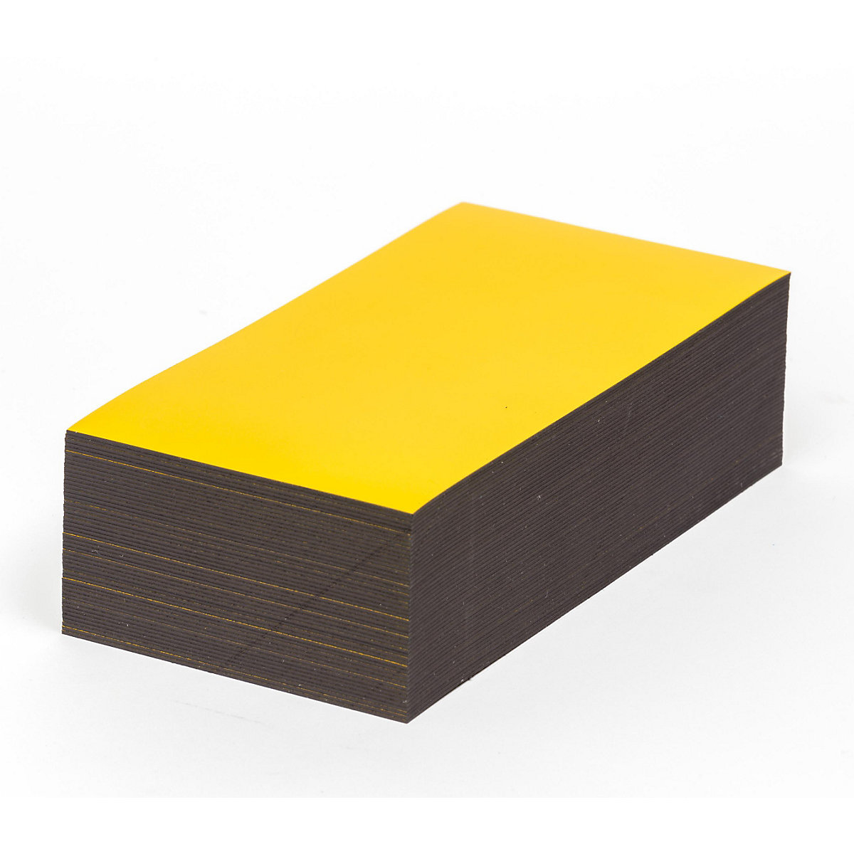 Magnetic storage labels, yellow, HxW 100 x 200 mm, pack of 100-18