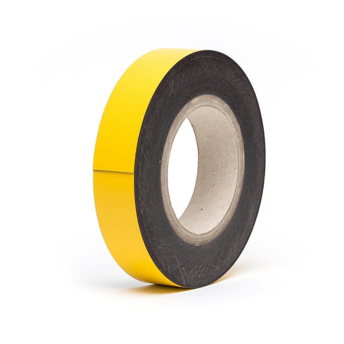 Magnetic storage labels, sold by the roll, yellow, height 30 mm, roll length 10 m-15