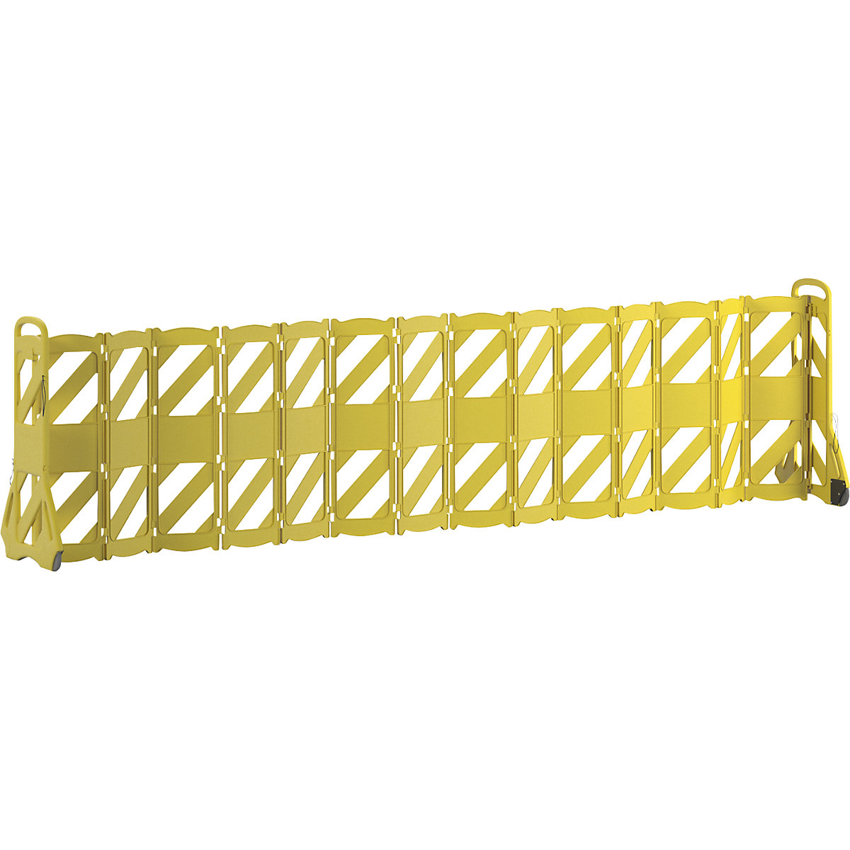 Barrier fence made of polyethylene, mobile - Rubbermaid