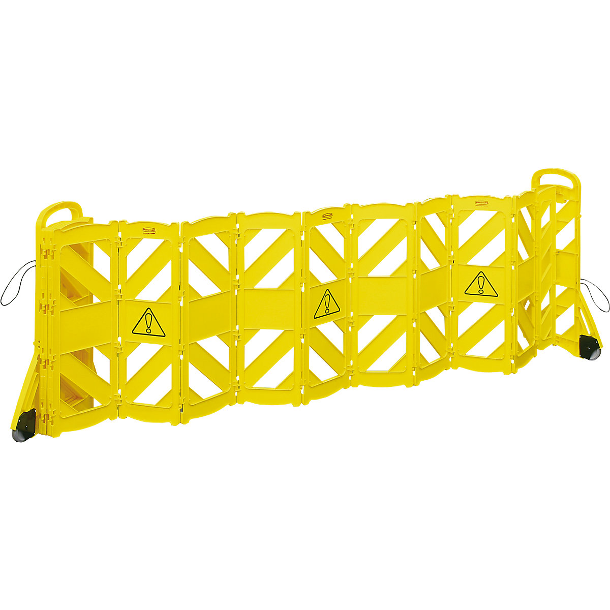 Barrier fence made of polyethylene, mobile - Rubbermaid