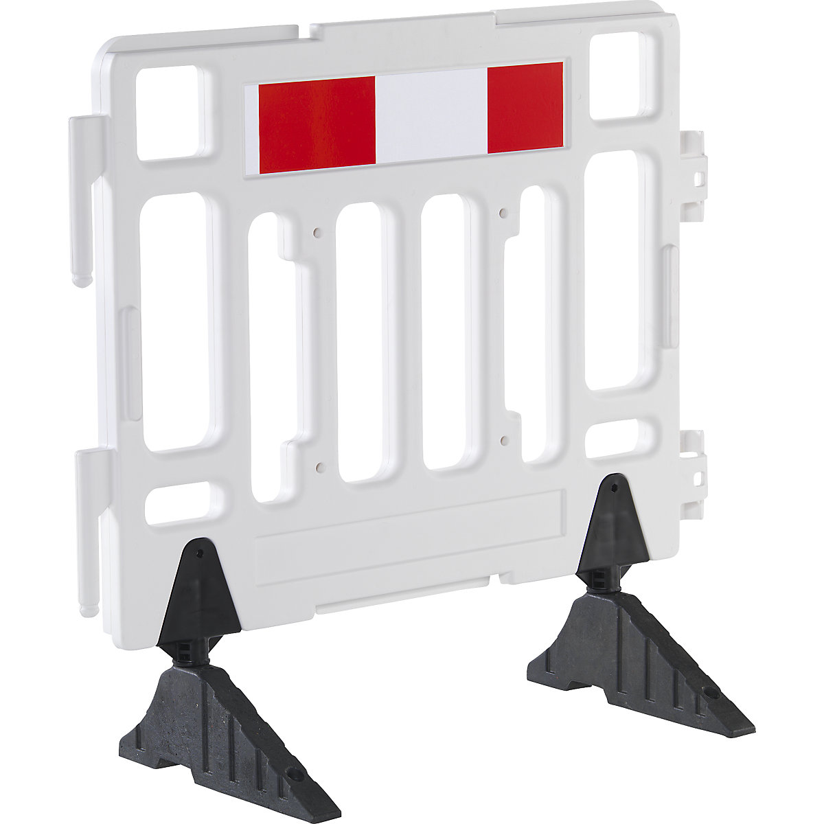 Plastic barrier fencing, length 1.1 m, white-2