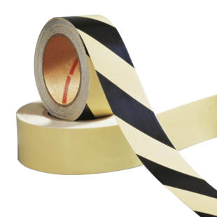 Hazard warning tape, self adhesive