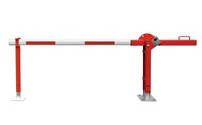 Access barrier with counterbalance weight
