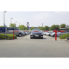 Access barrier with counterbalance weight