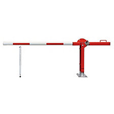Access barrier with counterbalance weight