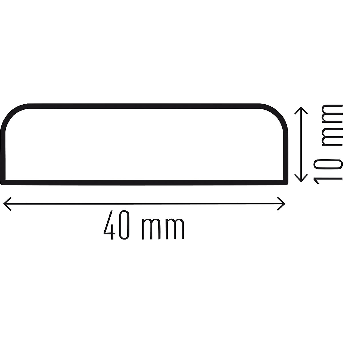 Oppervlaktebeschermingsprofiel – DURABLE type S10, profiel van 1 m, foto 3 van 3