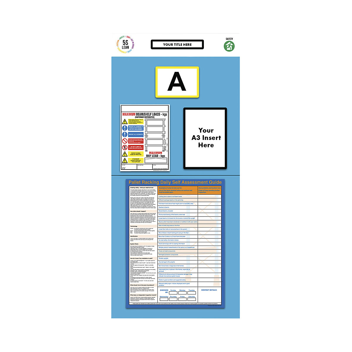 Stelling-informatiebord enkele markering