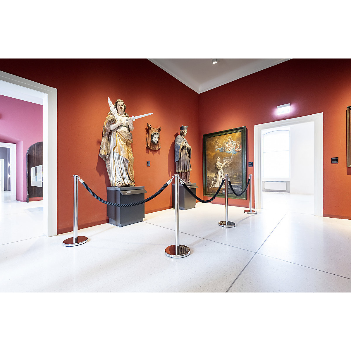 Afzetpaal LUXOR met koord (Productafbeelding 3)-2