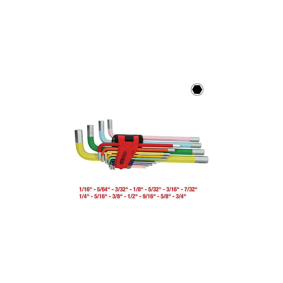Hoekstiftsleutelset extra lang – KS Tools (Productafbeelding 4)-3