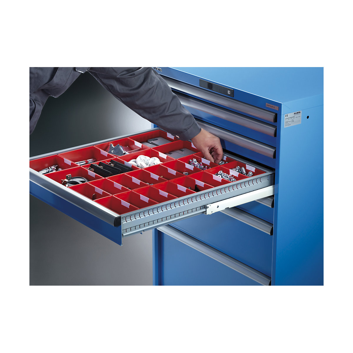 Ladenkast, plaatstaal – LISTA (Productafbeelding 12)-11