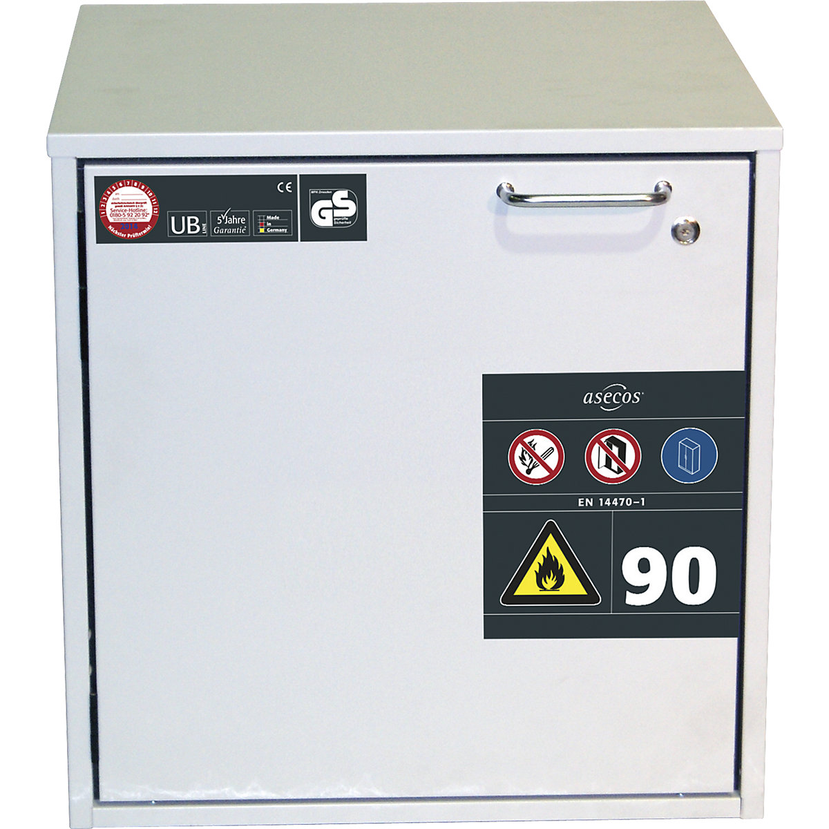 Brandveilige onderbouwkast voor gevaarlijke stoffen type 90 – asecos (Productafbeelding 4)-3