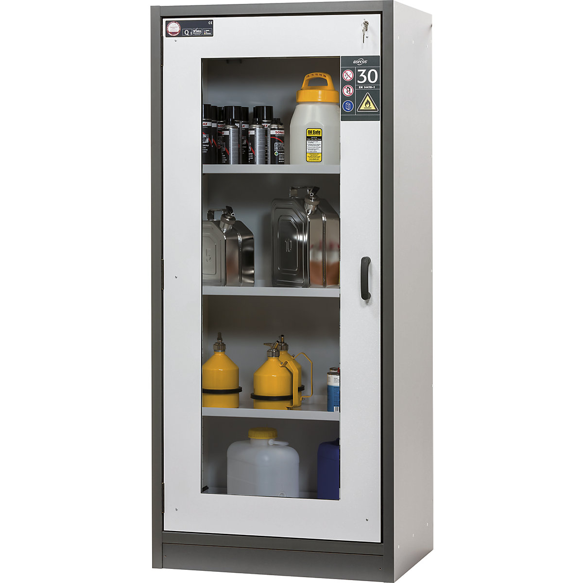 Brandveilige opslagkast voor gevaarlijke stoffen, type 30 – asecos (Productafbeelding 4)-3