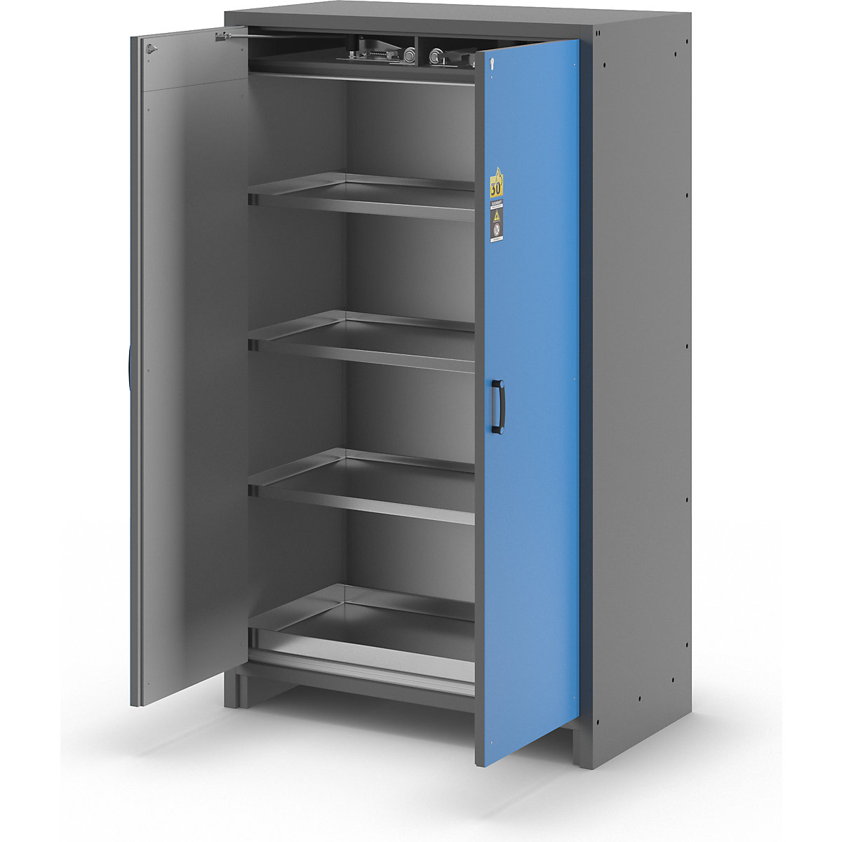 Brandveiligheids-opslagkast voor gevaarlijke stoffen type 30 – eurokraft pro (Productafbeelding 7)-6